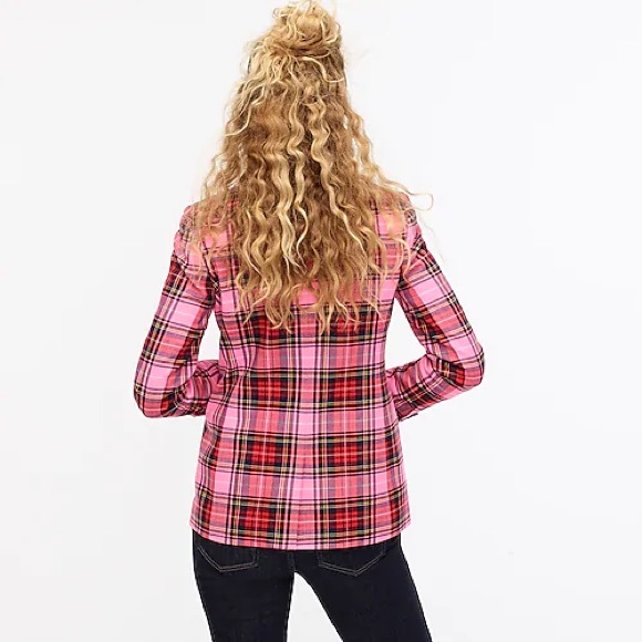 J. Crew Jackets & Blazers - ❤️ NWT Parke Pink Stewart Tartan Blazer Sz.14